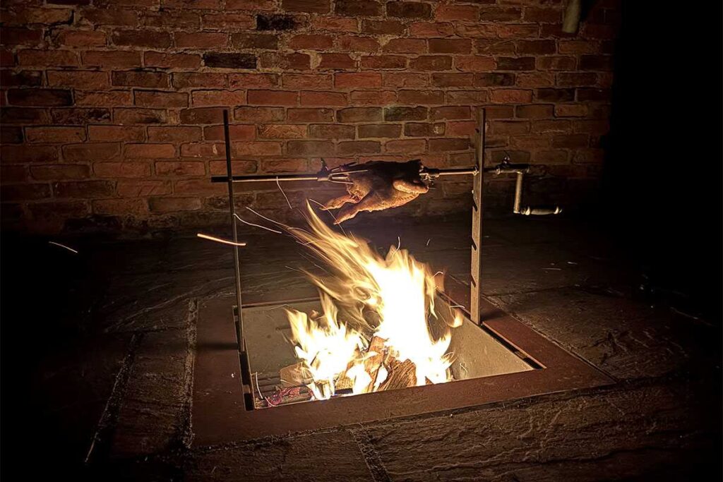 3A Steelworks — Fire Pit with Spit — Sunken Fire Pit